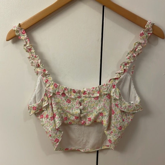 Charlie Holiday floral bustier top. Perfect condition, never worn - Picture 2 of 2